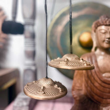 Load image into Gallery viewer, Tibetan Tingsha - Five Buddha symbols - approx. 9.5cm
