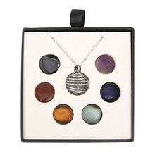 Load image into Gallery viewer, Chakra Gemstone Crystal Necklace Kit
