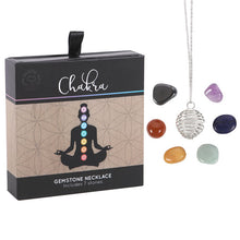 Load image into Gallery viewer, Chakra Gemstone Crystal Necklace Kit
