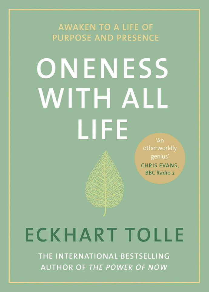 Green book cover Oneness with all life Eckhart Tolle