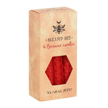 Load image into Gallery viewer, Pack of 6 Red Beeswax Spell Candles
