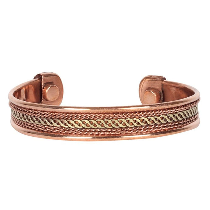 Copper Bracelet with chain link design