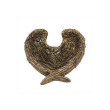 Load image into Gallery viewer, Antique Gold Angel Wing Dish
