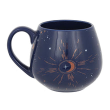 Load image into Gallery viewer, Blue Crescent Moon Rounded Mug
